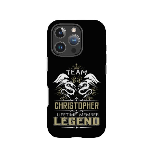 Christopher Name IPhone Cases - Christopher Dragon Life