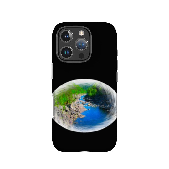 A river running through a valley in the wilderness IPhone Cases