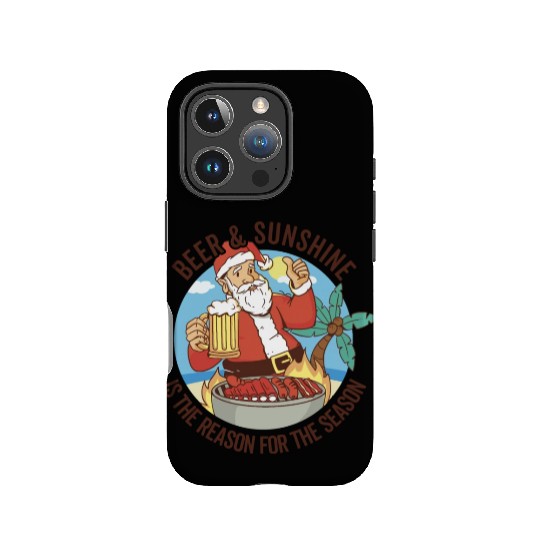 Summer Santa BBQ - Christmas In July IPhone Cases