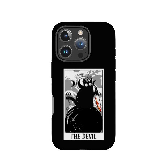 The Devil Tarot Card Funny Cat Tarot Card A Tarot IPhone Cases