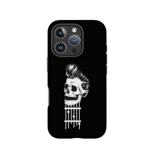 Rock N Roll Skeleton Head -Sweet Rock On Guitar IPhone Cases
