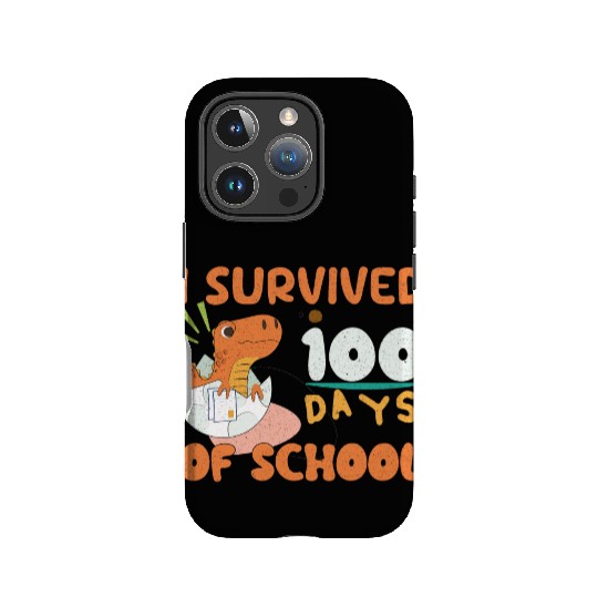 I Survived 100 Days Of School, Funny gift For Kids IPhone Cases