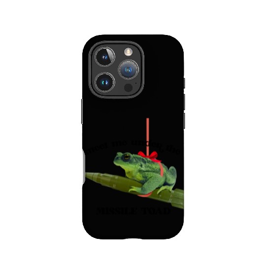 Meet me under the missile toad – mistletoe pun IPhone Cases