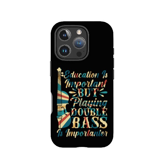 Back To School Double Bassist Player IPhone Cases
