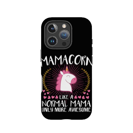 Mamacorn mom unicorn mothers day baby family kid IPhone Cases