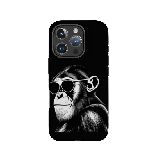 Chimpanzee with sunglasses IPhone Cases