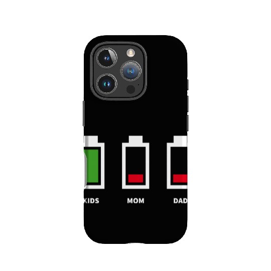 Father Mother Akku Empty IPhone Cases Funny Family Geek