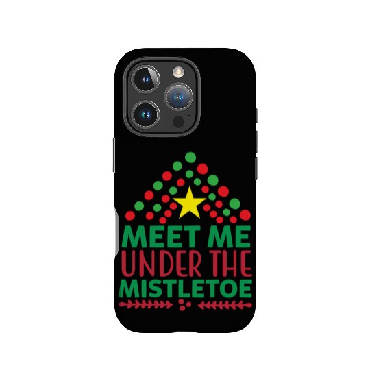 Meet me under the mistletoe IPhone Cases