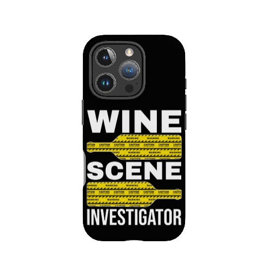 Wine Scene Investigator True Crime Lover IPhone Cases