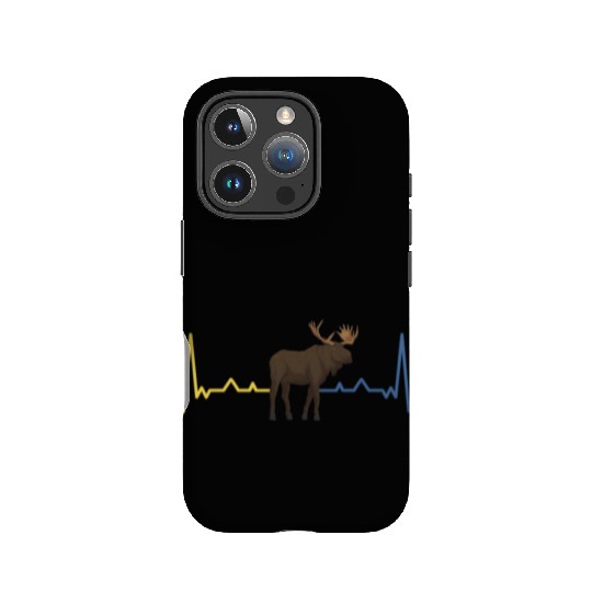 Sweden Heartbeat Flag Moose IPhone Cases