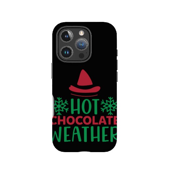 Hot chocolate weather IPhone Cases