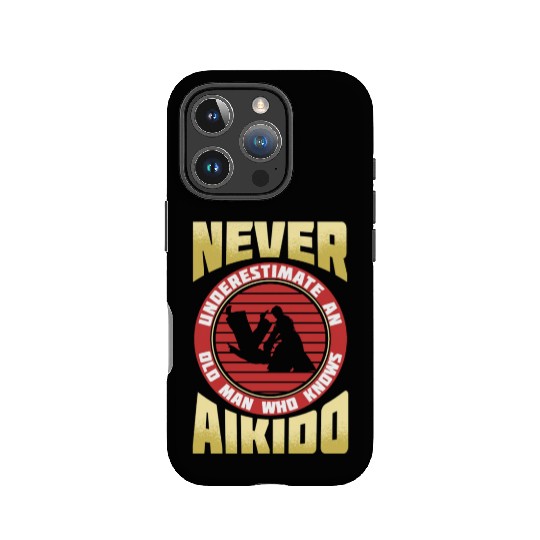 Aikido Old Man Japan Taekwondo Karate Martial Arts IPhone Cases