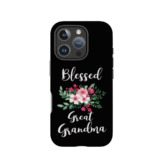 Blessed Great Grandma Flower Bouquet For Grandma IPhone Cases