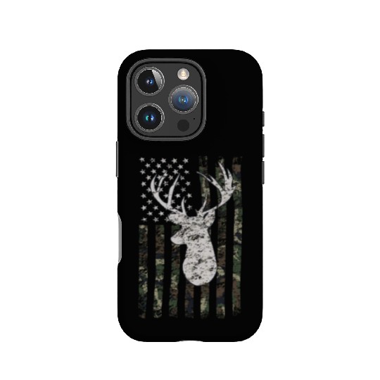 Buck Deer Hunting Camouflage Flag Hunter IPhone Cases