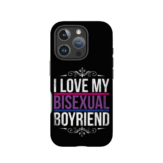 I Love My Bisexual Boyfriend Bi Pride IPhone Cases