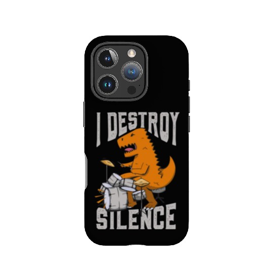 I Destroy Silence Drummer Band Music Beat Drum IPhone Cases