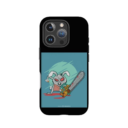 Angry rabbit chainsaw Angry rabbit chainsaw inspir IPhone Cases