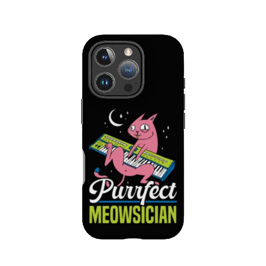 Purrfect Pianist Piano Cat Musician Musical Music IPhone Cases