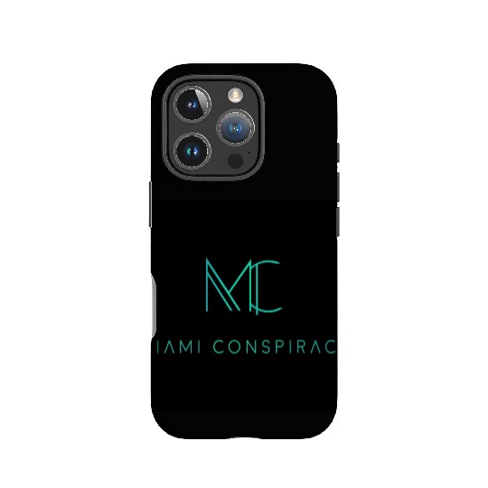 Miami Conspiracy Green Logo IPhone Cases