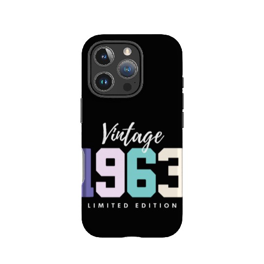 60 Years Vintage 1963 Retro 60th Birthday IPhone Cases