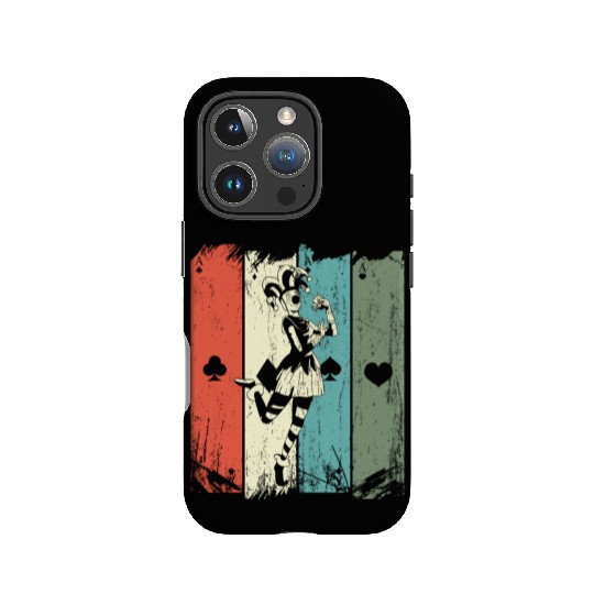 Vintage Casino Blackjack Gambling Clown Poker Card IPhone Cases