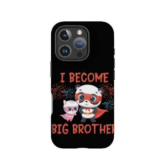 Big brother super hero panda cat IPhone Cases
