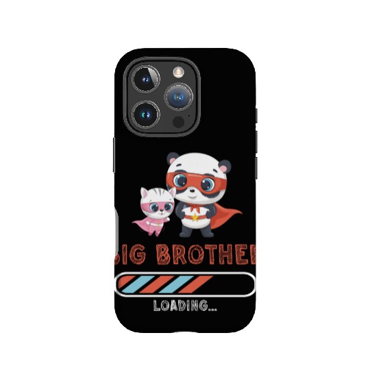 Big brother super hero panda cat IPhone Cases