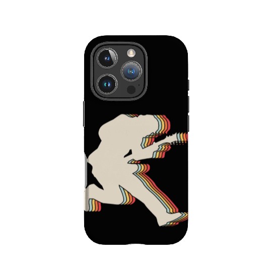 Rock and Roll Retro Guitar Player Guitarist IPhone Cases