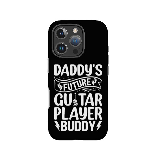 Newborn Guitarist - Daddy's Future Guitar Player B IPhone Cases