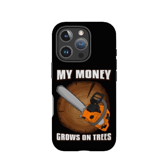 chainsaw Lumberjack IPhone Cases