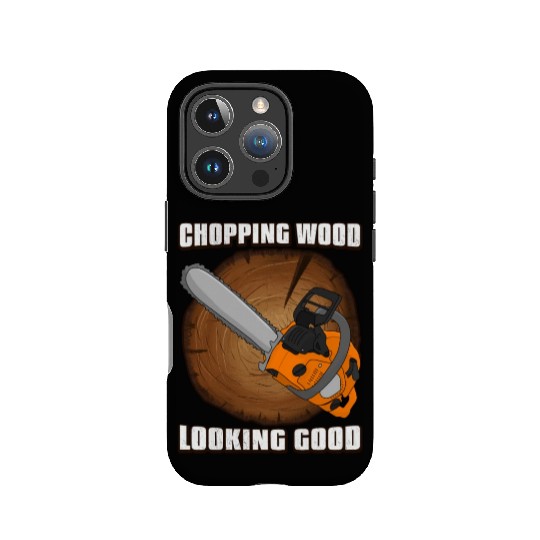 chainsaw Lumberjack IPhone Cases