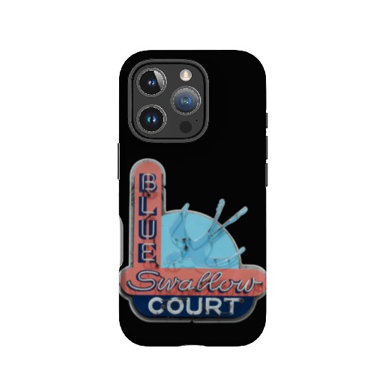 Blue Swallow Court Route 66 Tucumcari IPhone Cases