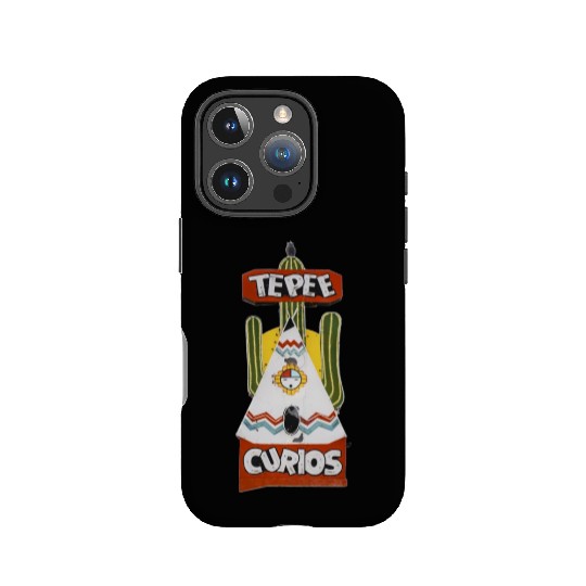 Tepee Curios Route 66 Neon Tucumcari New Mexico IPhone Cases