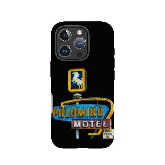 Route 66 Neon Palomino Motel Tucumcari, New Mexico IPhone Cases
