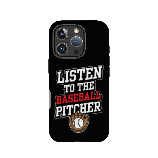 Listen To The Baseball Pitcher Player Hobby IPhone Cases