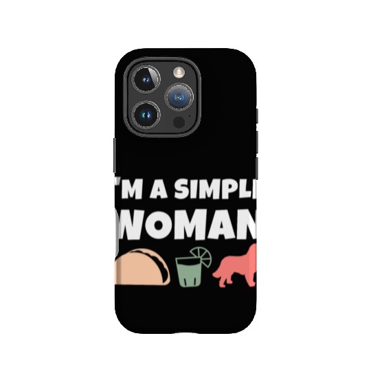 I'm A Simple Woman Tacos Tequila Bernese Mountain IPhone Cases