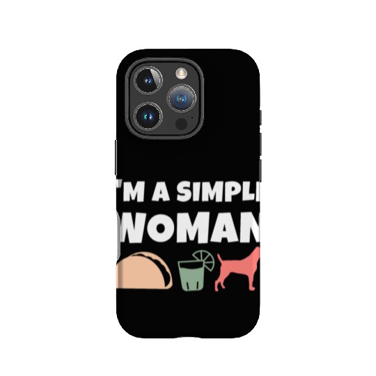 I'm A Simple Woman Tacos Tequila Jack Russell IPhone Cases