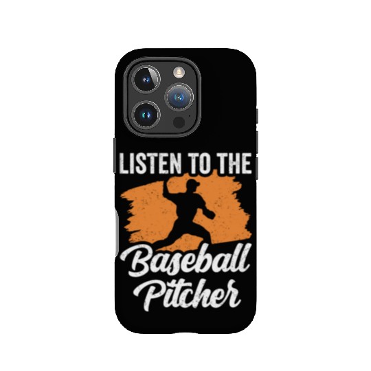 Listen To The Baseball Pitcher Hobby Player IPhone Cases