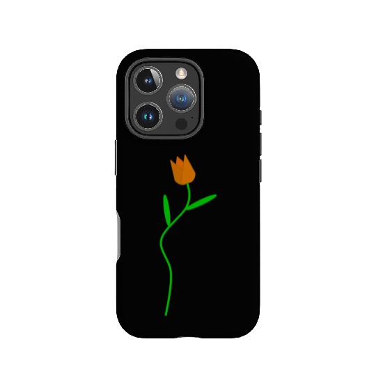Orange with stem IPhone Cases