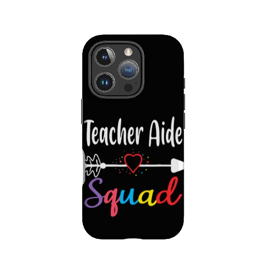 Teacher Aide Squad Funny Back To School Teacher su IPhone Cases