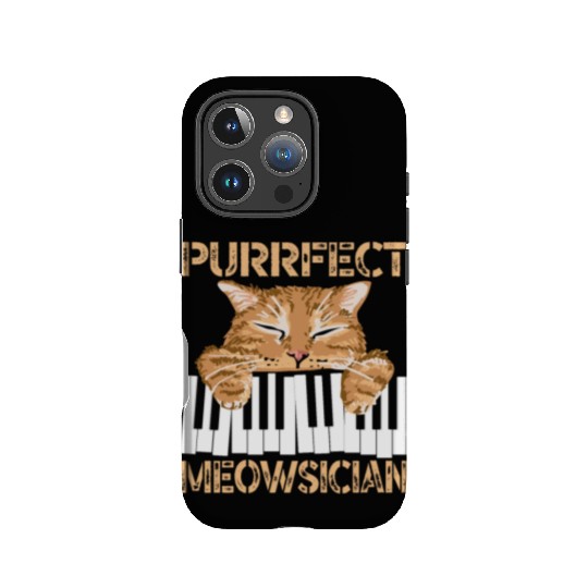 Purrfect Musician Pianist Piano Cat Musical Music IPhone Cases
