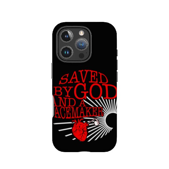 Saved By God And A Pacemaker IPhone Cases, CHD Awareness