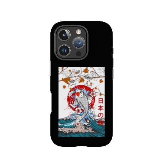 Great Wave off Kanagawa Japanese Blossom Koi Fish IPhone Cases