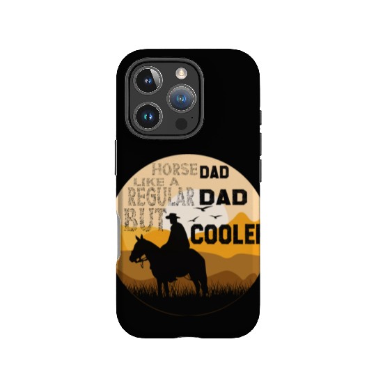 horse dad like a regular dad but cooler IPhone Cases