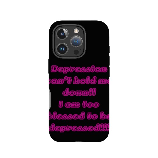 Depression can t hold me IPhone Cases