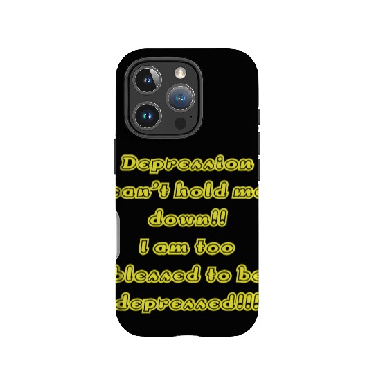 Depression can t hold me IPhone Cases