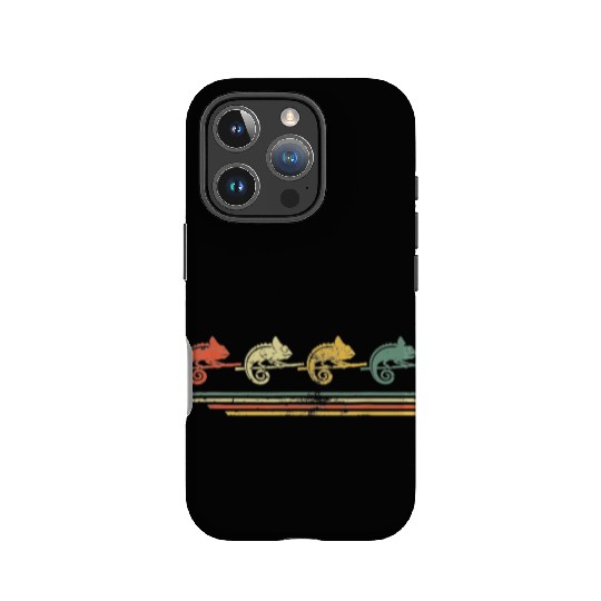 retro vintage chameleon lover animal father day IPhone Cases