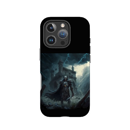 Death Knight in Thunderstorm IPhone Cases
