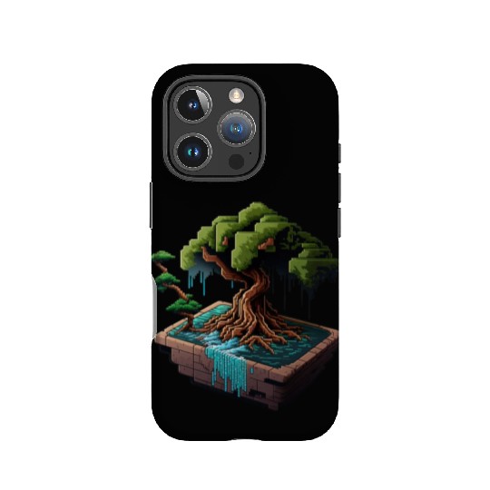 8 Bit Bonsai Tree IPhone Cases