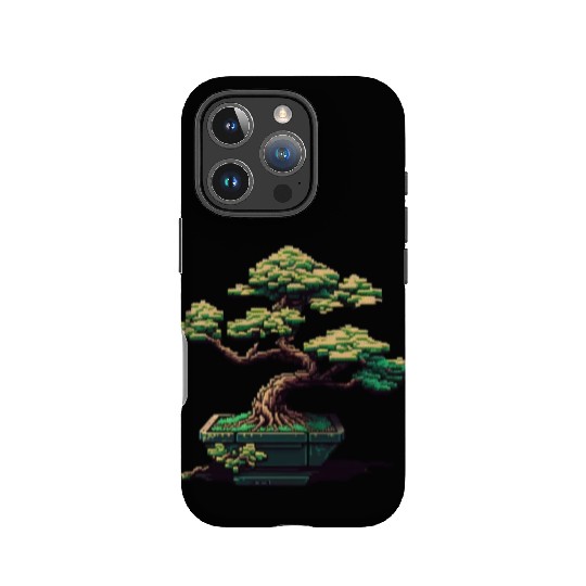 8 Bit Bonsai Tree IPhone Cases